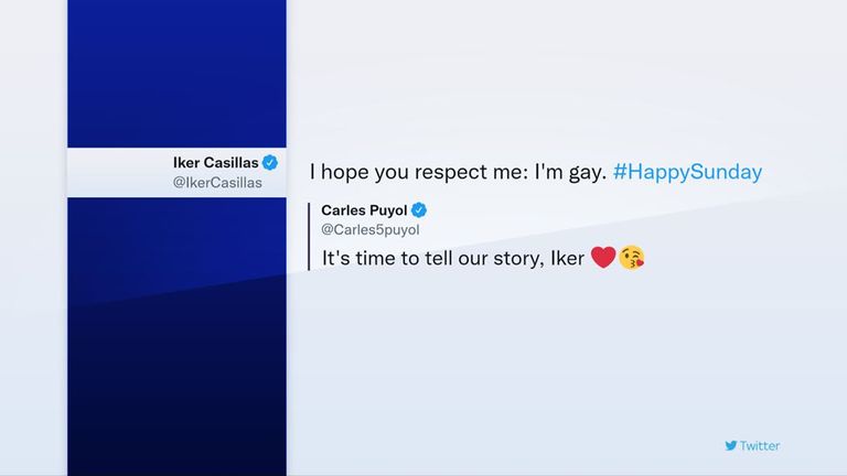 Iker Casillas deleted tweet and Carles Puyol response