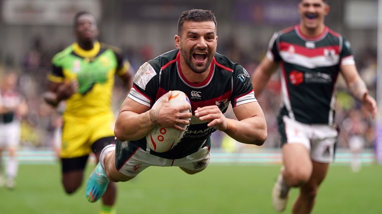 Josh Mansour's hat-trick helped Lebanon to a comfortable win over Jamaica