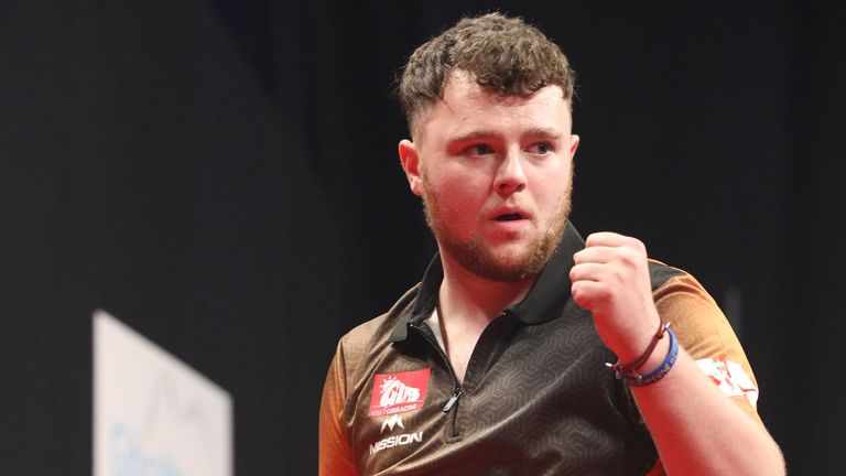 Rookie Josh Rock gave Dave Chisnall a battle in the 8-4 final. 