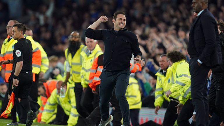 Lampard has hailed the Everton community who have opened his eyes