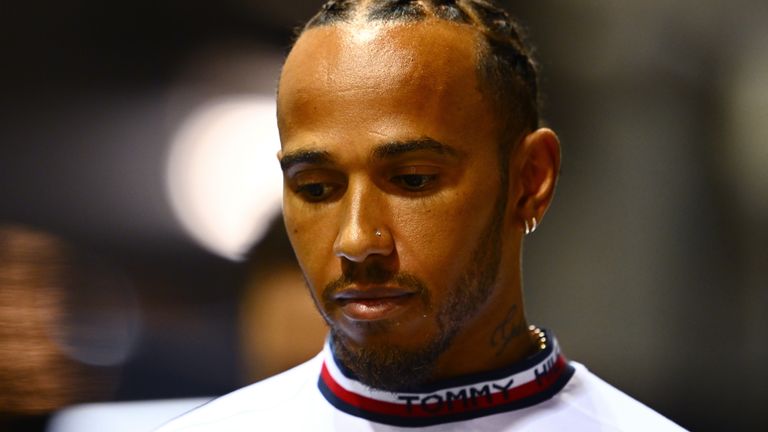 Lewis Hamilton has been wearing a nose stud at the Singapore GP