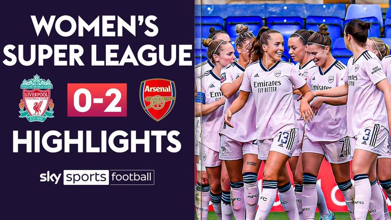 Highlights of Liverpool against Arsenal from the WSL