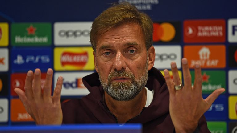 El técnico del Liverpool, Jurgen Klopp, en su rueda de prensa previa a la visita del Rangers.