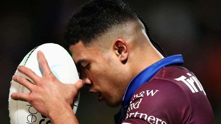 Tolutau Koula was among the players to boycott an NRL match earlier this season instead of wearing a rainbow-decorated jersey