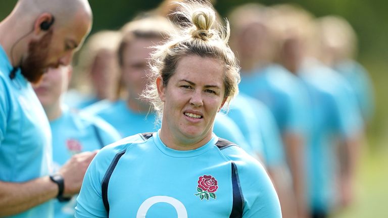 England's Marlie Packer during a training session