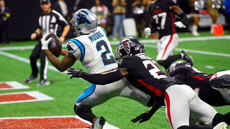Watch all the highlights from the exciting game between the Carolina Panthers and the Atlanta Falcons in week eight of the 2022 NFL season.