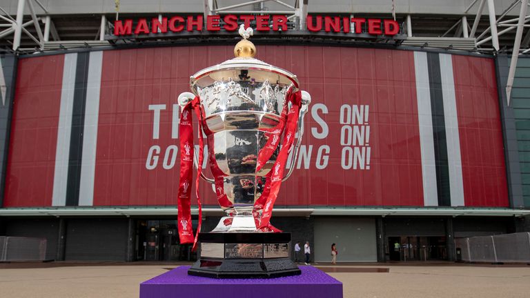 Which team will lift the Paul Barriere Trophy at Old Trafford on November 19?
