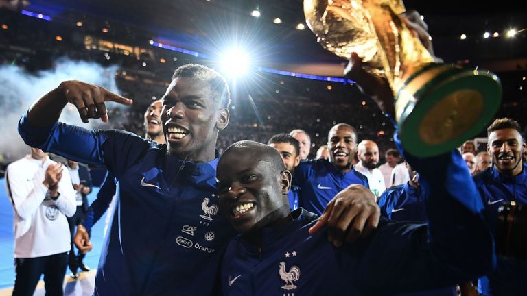 Both Paul Pogba and N'Golo Kante have been ruled out the World Cup