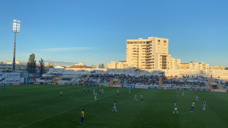 Portimonense in action against Estoril in Portimao