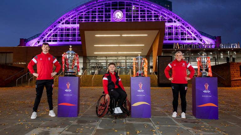 The men's, wheelchair and women's World Cups are up for grabs in England in October and November