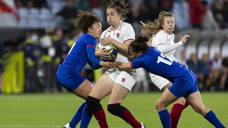 France's defensive line remained solid throughout and gave England some questions to answer. 