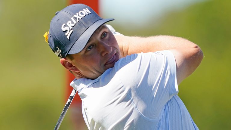Sepp Straka, a late call-up for the injured Tiger Woods, shares the lead 