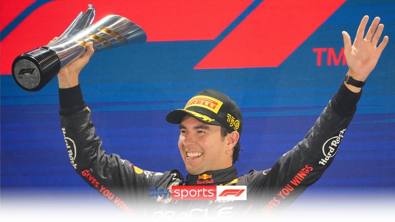 Sergio Perez won the Singapore Grand Prix with Charles Leclerc and Carlos Sainz completing the podium