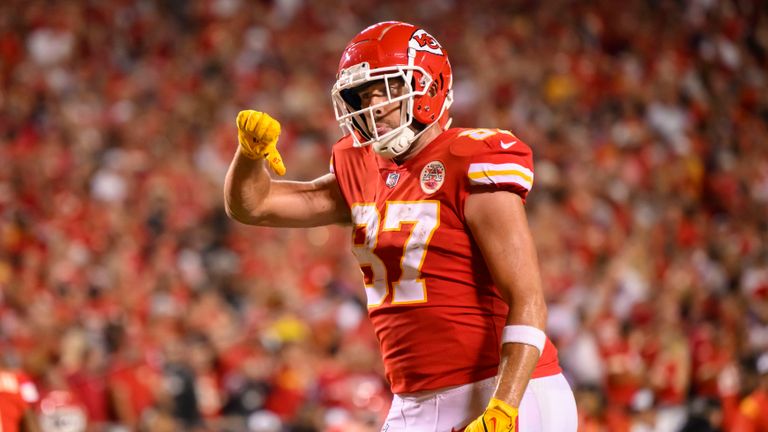 Check out every Travis Kelce catch in what was a career-high four-TD game for the Chiefs tight end against the Raiders earlier this season