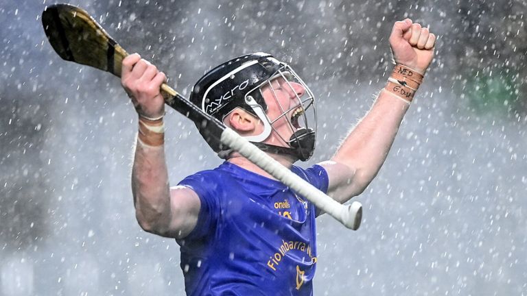 16 October 2022; Conor Cahalane of St Finbarr's celebrates after scoring his side's second goal during the Cork County Senior Club Hurling Championship Final match between Blackrock and St Finbarr's at P..irc Ui Chaoimh in Cork. Photo by E..in Noonan/Sportsfile