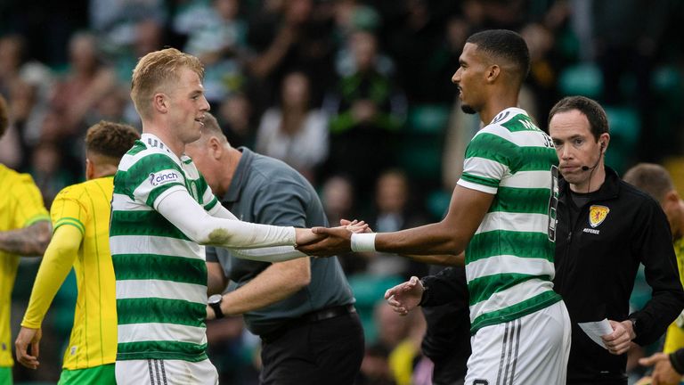 Stephen Welsh and Mortiz Jenz are likes to continue in central defence for Celtic