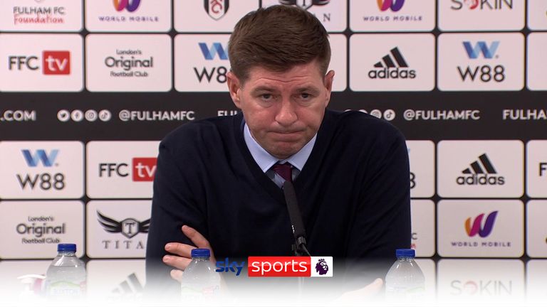 Steven Gerrard Aston Villa press conference
