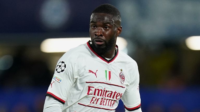 Fikayo Tomori struggled as AC Milan were soundly beaten by Chelsea