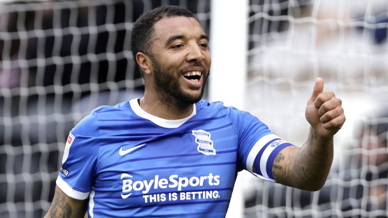 Troy Deeney's first half penalty set Birmingham on their way to victory at the MKM Stadium