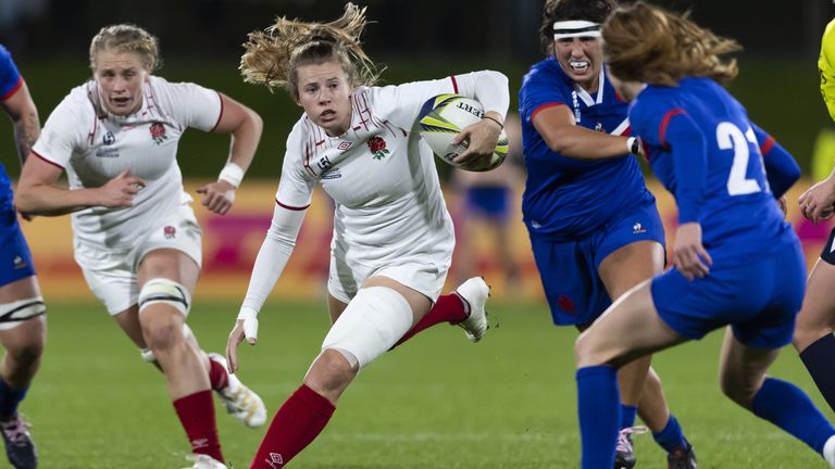 England's Zoe Harrison during the Women's Rugby World Cup pool C match at Northland Events Centre, Whangarei, New Zealand. Picture date: Saturday October 15, 2022.