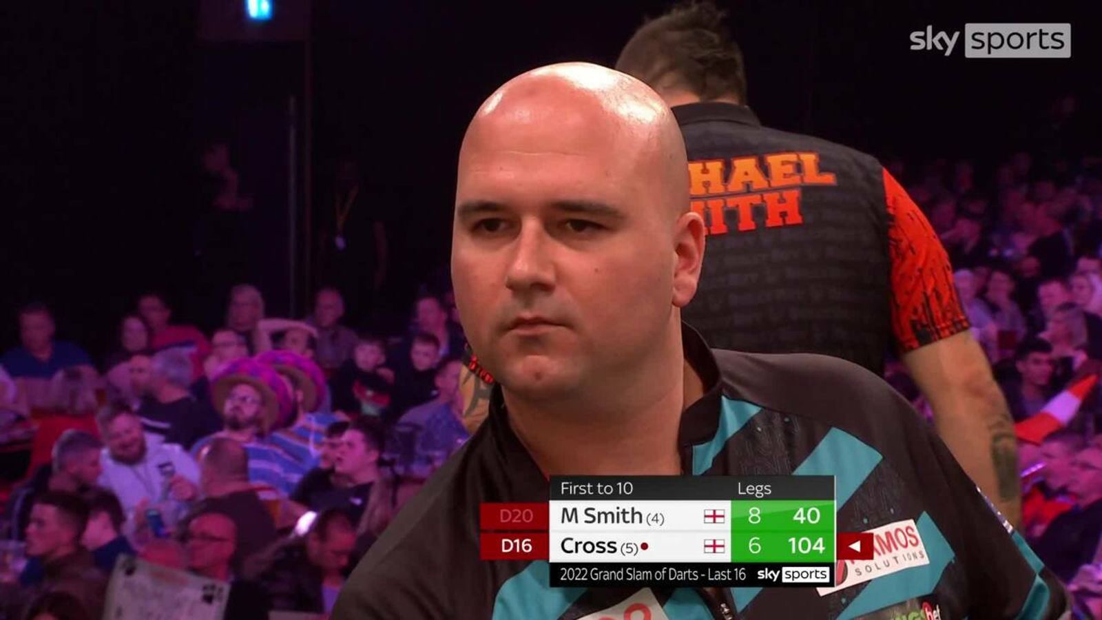 Rob Cross Transparent Under pressure Rob Cross takes out crucial 104 | Darts News | Sky Sports