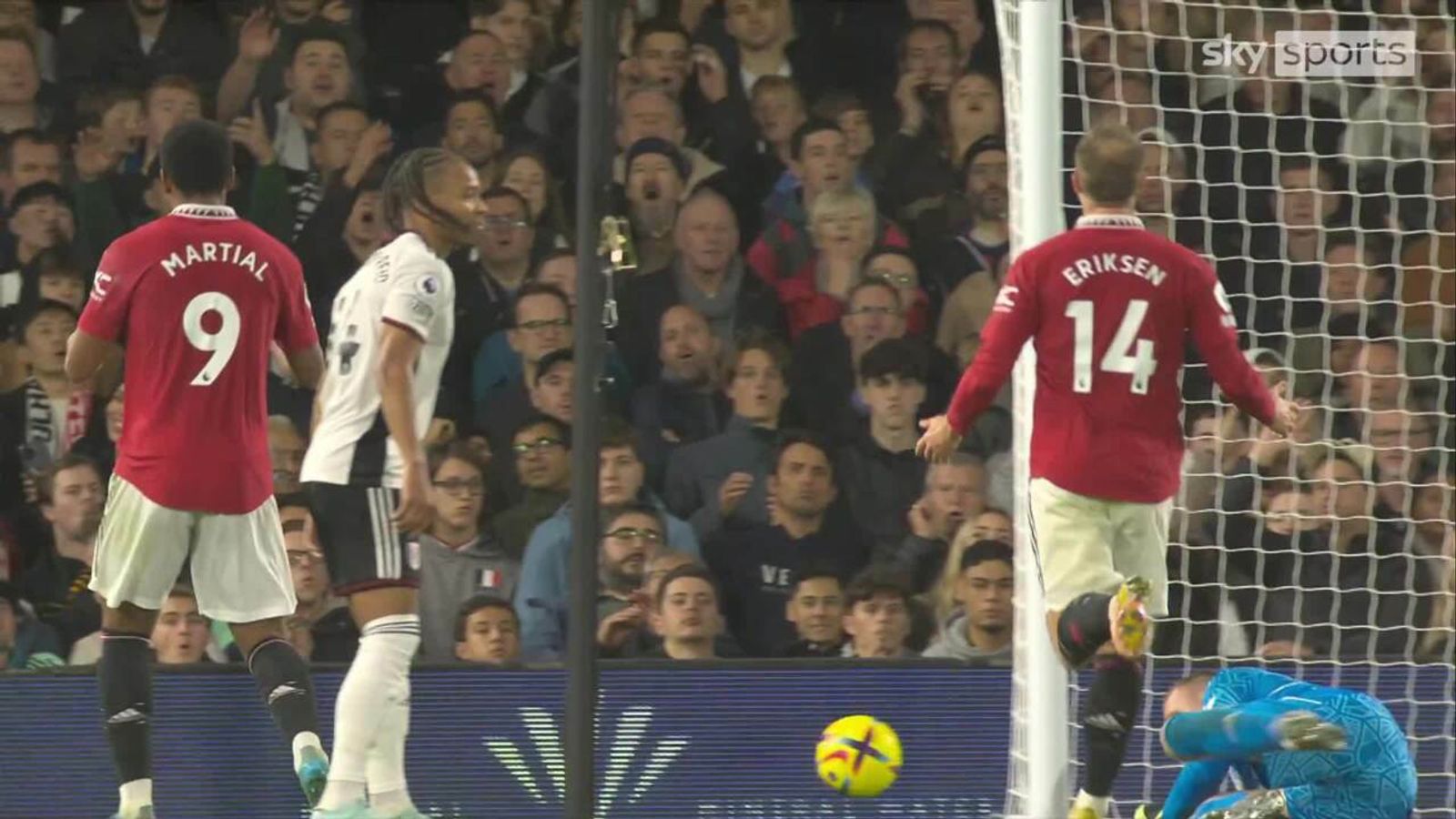 Christian Eriksen Goes So Close To Doubling Manchester United's Lead ...