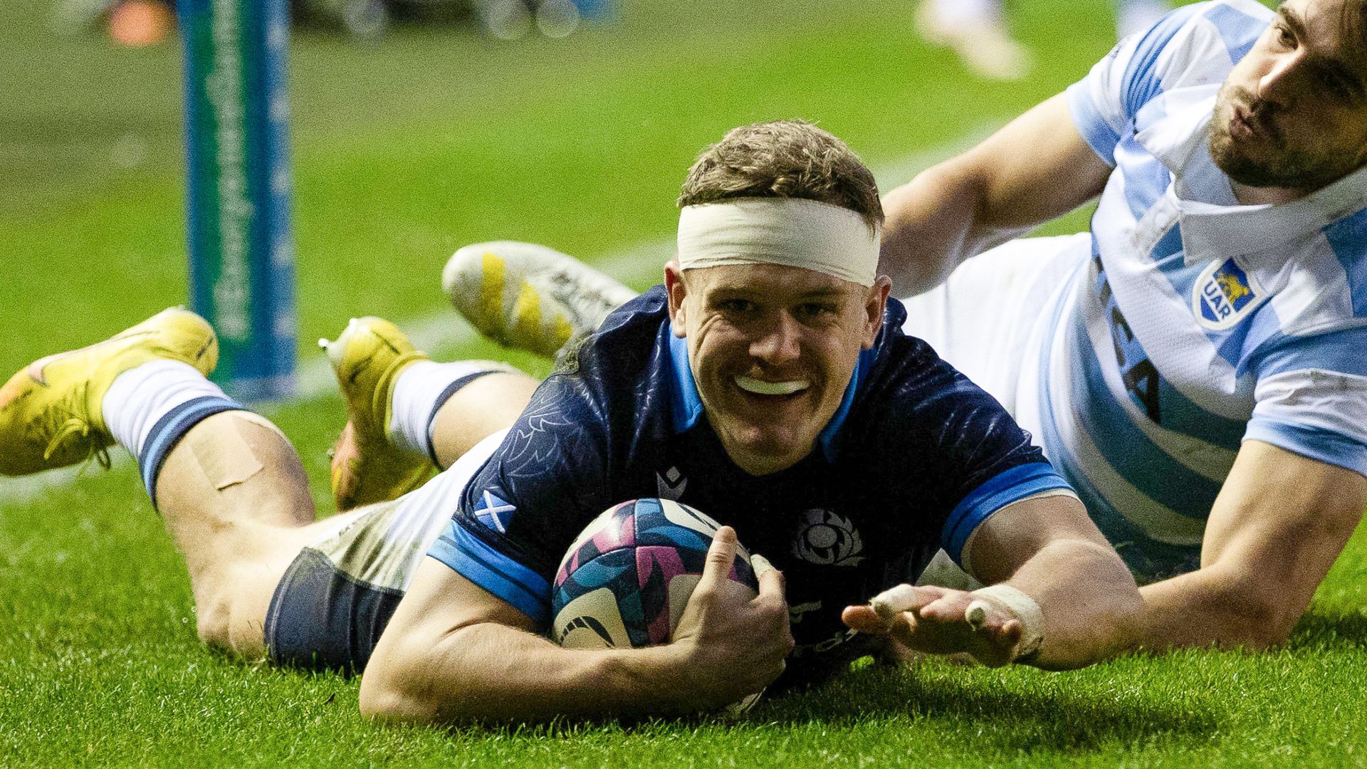 Russell excels as Scotland beat Argentina side shown four cards