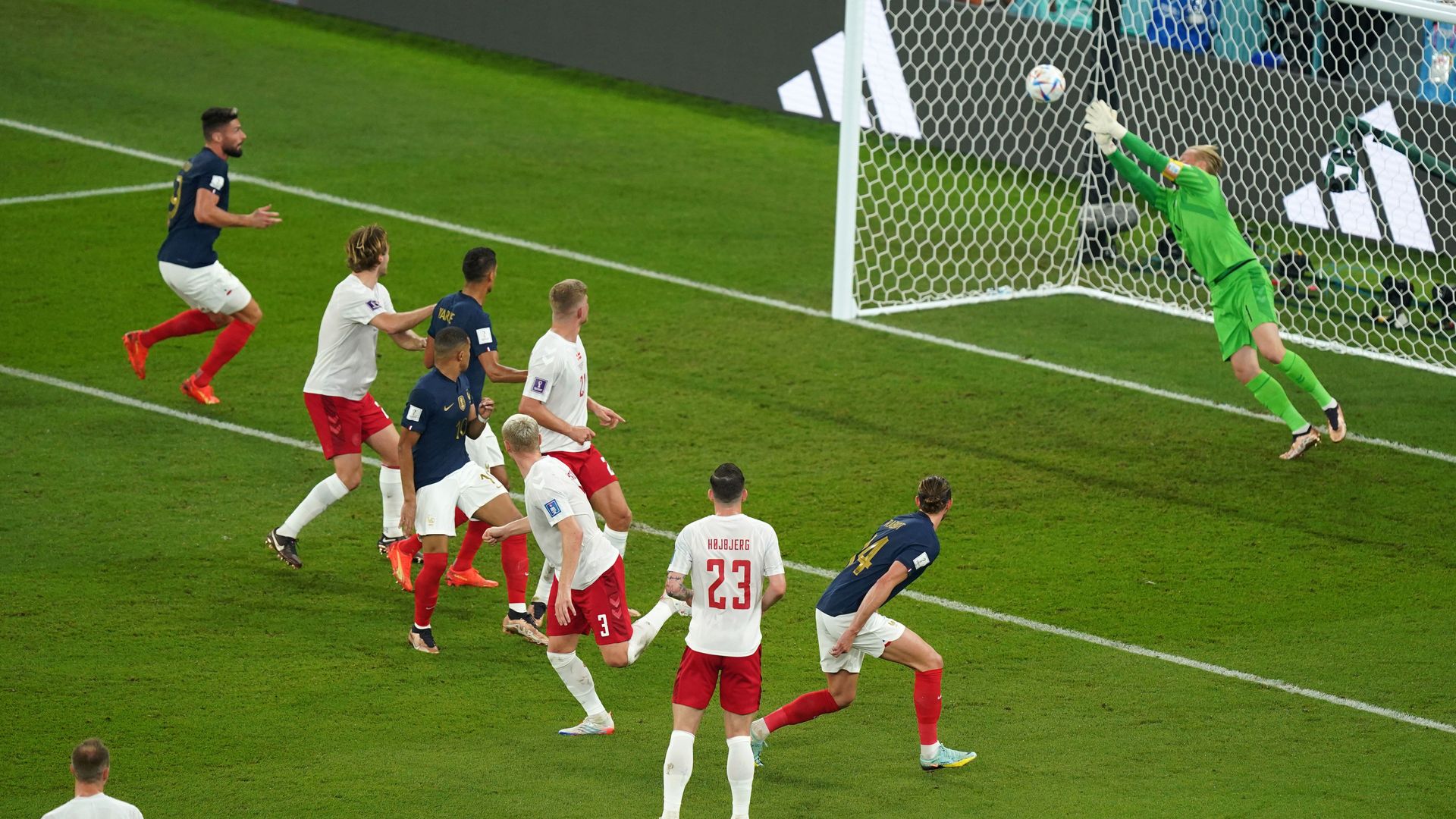 World Cup: France have early chances against Denmark LIVE!