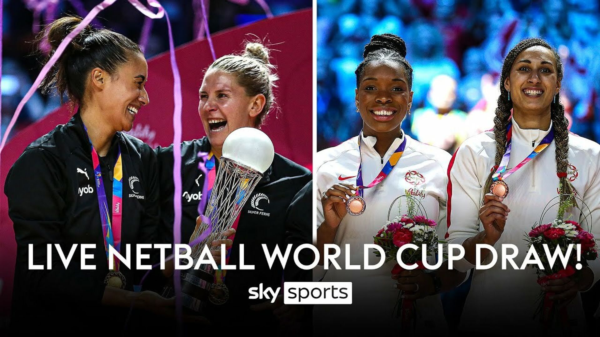 Watch live from 6pm: The Netball World Cup draw!