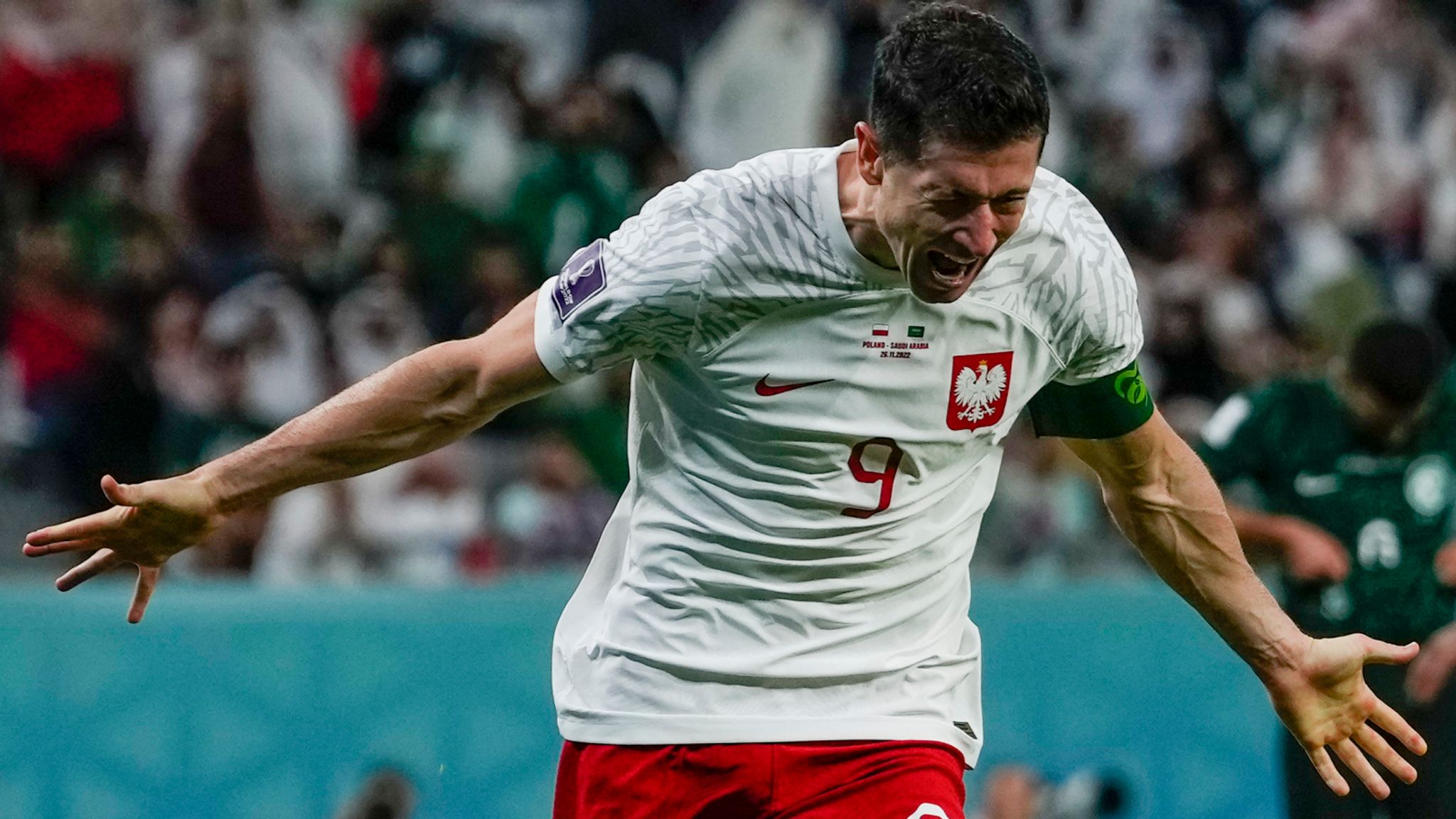 Poland 2-0 Saudi Arabia Robert Lewandowski scores first World Cup goal to send Poles top of Group C Football News Sky Sports