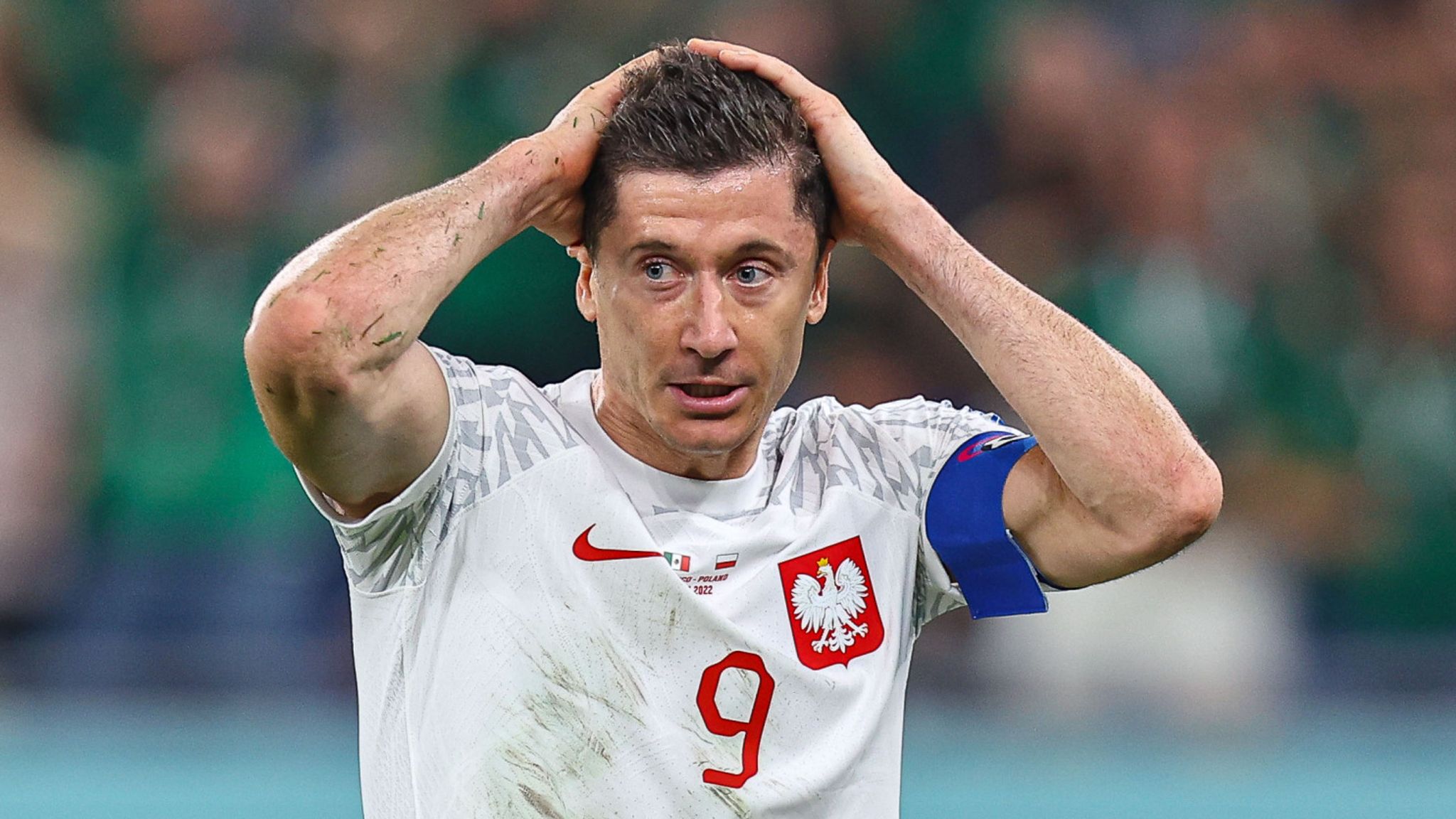 Mexico 0-0 Poland: Robert Lewandowski has penalty saved in World