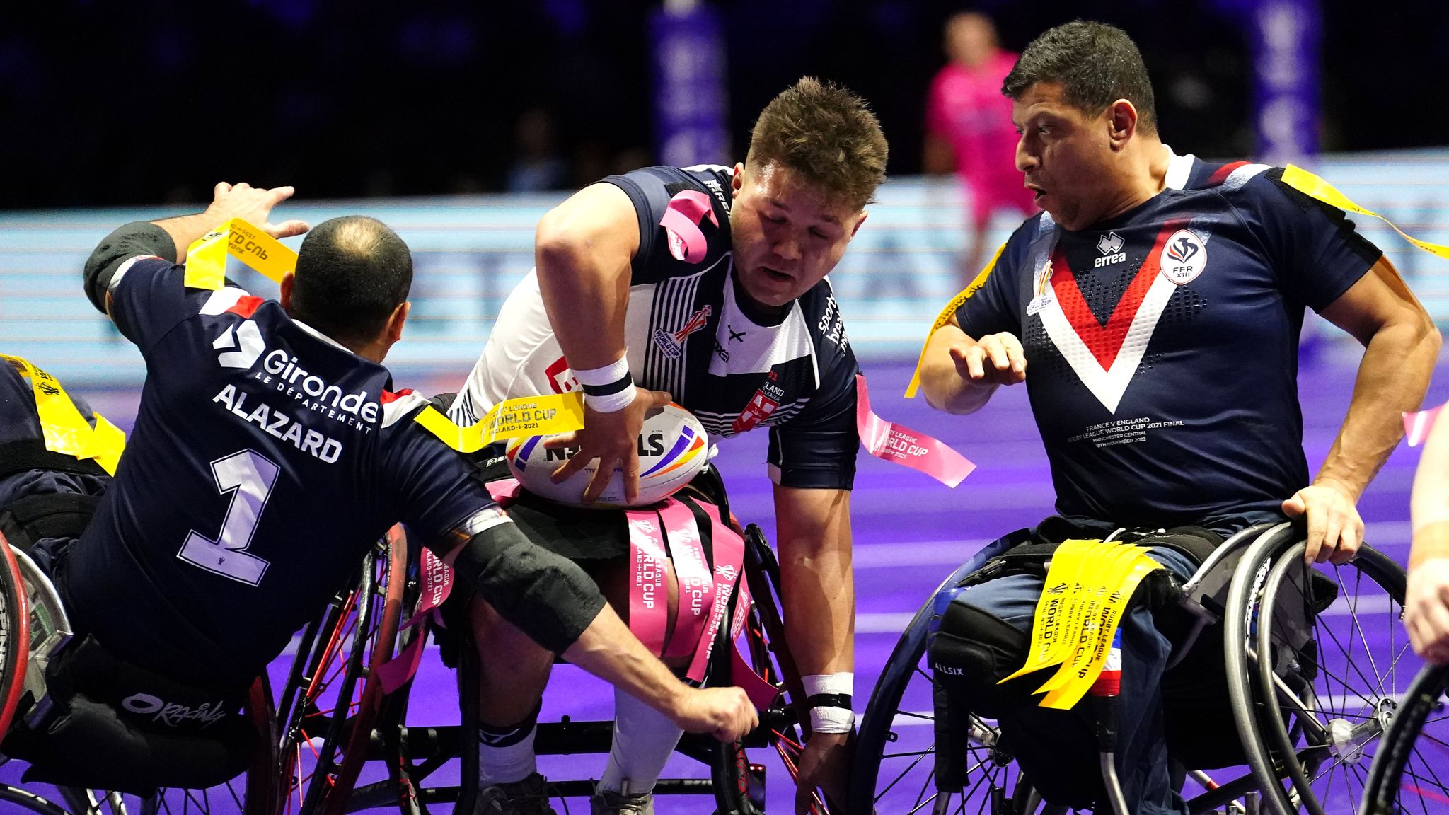 How England beat France 28-24 to win in Wheelchair Rugby League World Cup Rugby League News Sky Sports