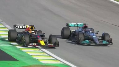 Russell and Verstappen's epic battle for Sprint lead!