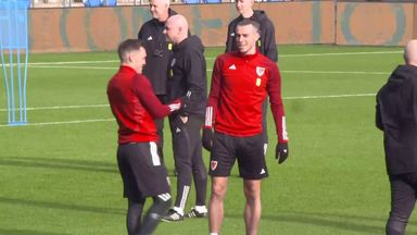 Wales squad train ahead of World Cup