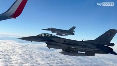 Polish national team escorted by fighter jets on way to World Cup