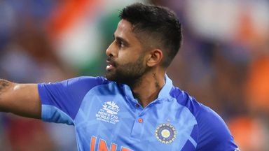 Suryakumar Yadav scored a 23-ball fifty for India, his third half-century of this T20 World Cup