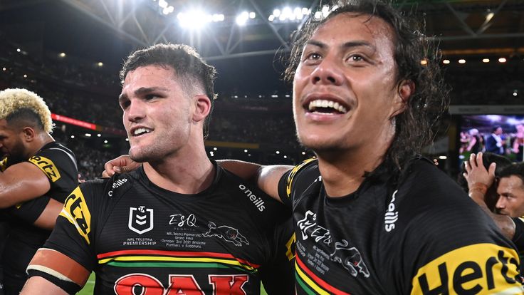 BRISBANE, AUSTRALIA - OCTOBER 03: during the 2021 NRL Grand Final match between the Penrith Panthers and the South Sydney Rabbitohs at Suncorp Stadium on October 03, 2021, in Brisbane, Australia. (Photo by Bradley Kanaris/Getty Images)