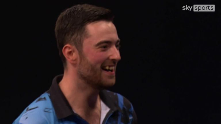 Luke Humphries is into the semi-finals of the Grand Slam of Darts after a stunning victory over Michael van Gerwen