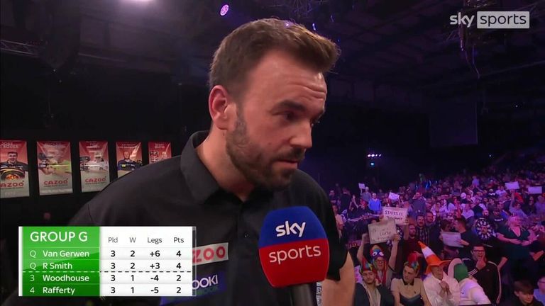Ross Smith says he wanted to show everyone what he could do against Michael van Gerwen