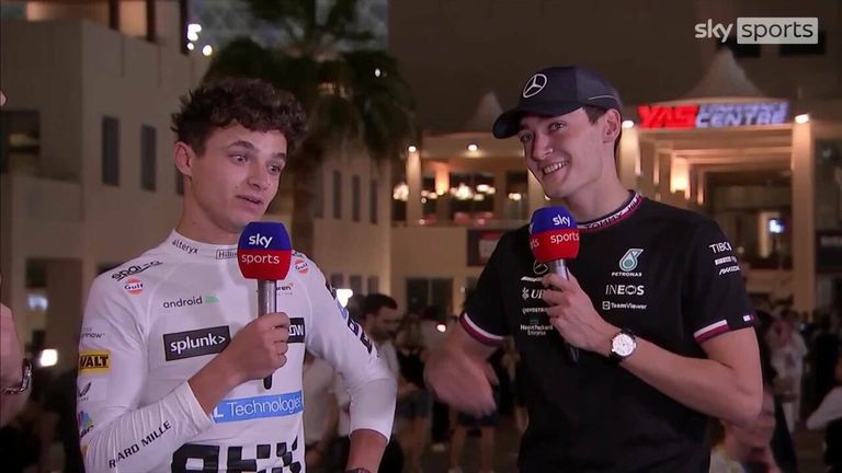 After winning in Brazil, George Russell acknowledges finishing fifth in Abu Dhabi was a reality check, while Lando Norris believes he couldn't have finished higher than sixth in his McLaren.