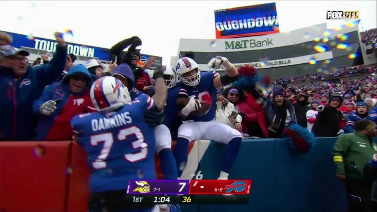 Tailgating Bills fans burned a Brady jersey, jumped off an RV to break a  table