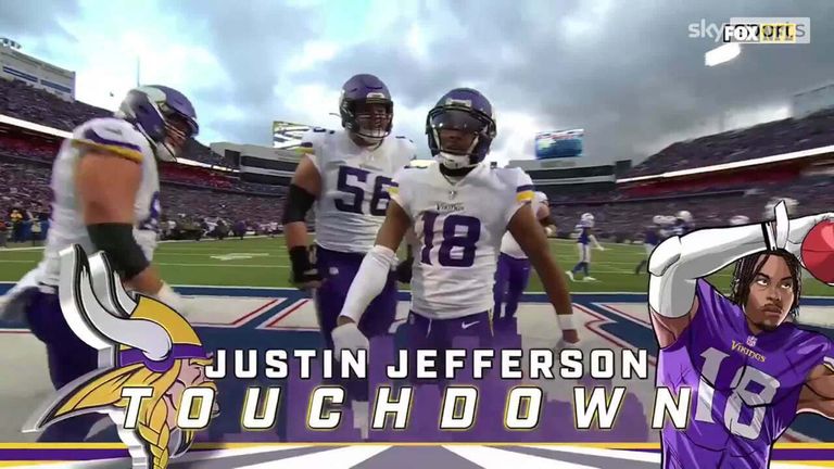Watch every Jefferson catch from his career-high 193-yard game