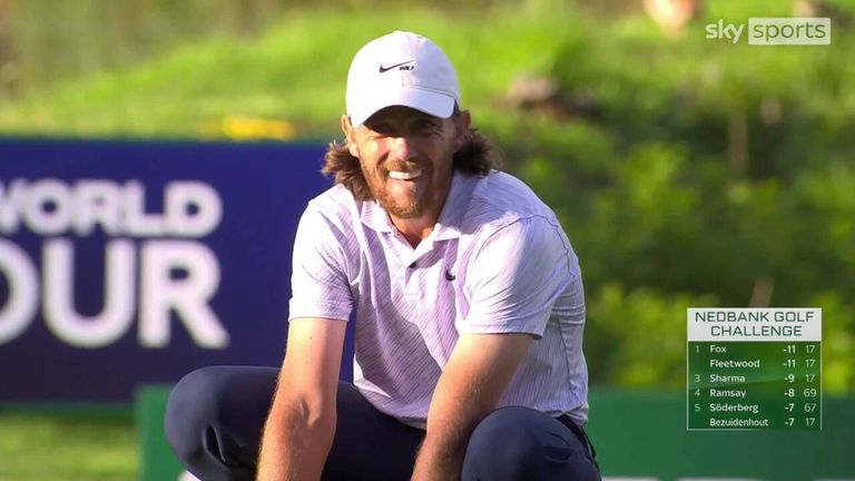 Highlights from the fourth and final day of the Nedbank Golf Challenge in South Africa, where Tommy Fleetwood defended his title