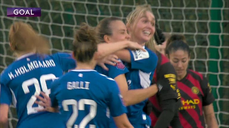 Bunny Shaw scores eighth goal of the season to help Manchester City Women  beat Everton 2