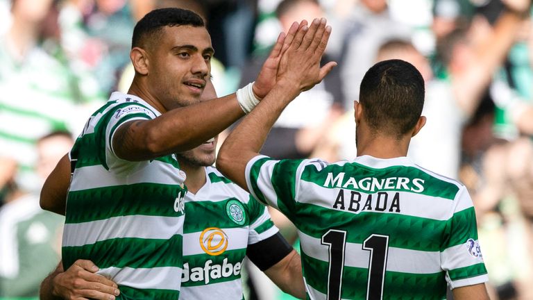 Georgios Giakoumakis (left) and Liel Abada (right) have impressed for Celtic this season