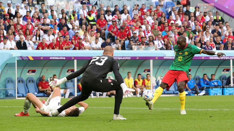 Aboubakar scores with a stunning lobbed finish