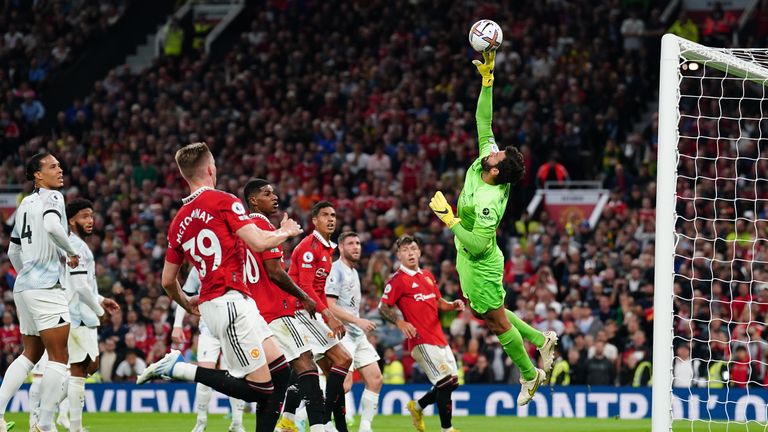 Alisson has saved 74 per cent of the shots he has faced while at Liverpool