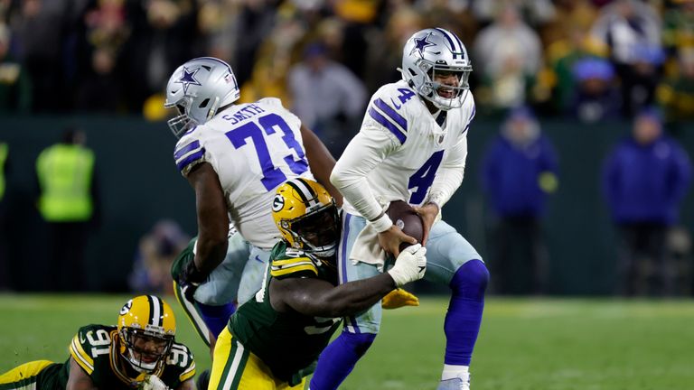 Highlights of the Dallas Cowboys against the Green Bay Packers from Week 10 in the NFL season