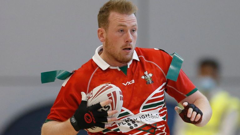 Picture by Ed Sykes/SWpix.com - 26/06/2021 - Rugby League - Wheelchair International - England v Wales - EIS Sheffield, Sheffield, England - 