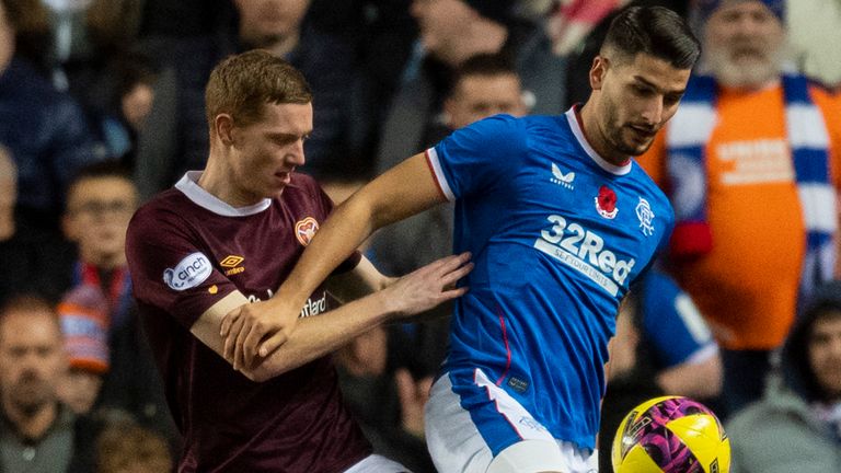 Antonio Colak picked an injury in Rangers' 1-0 win against Hearts